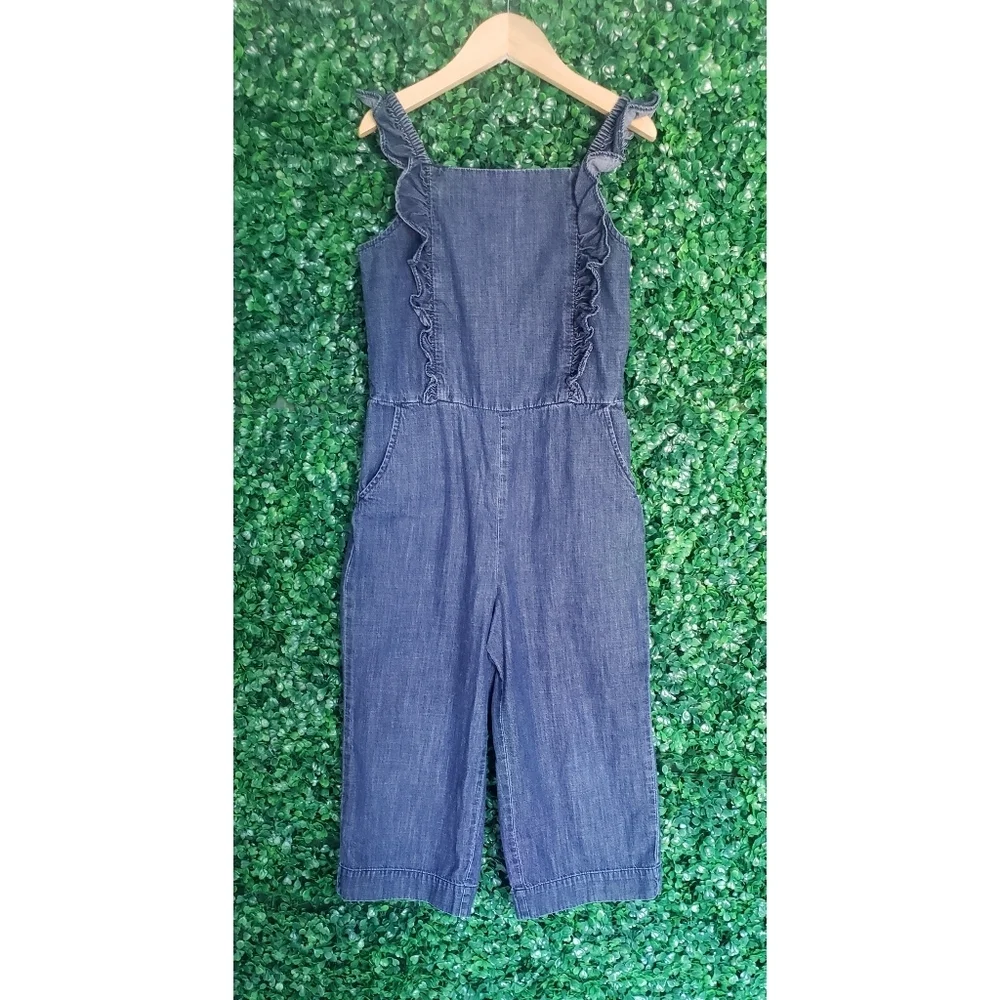 27. 2/$40 Gap Girls denim jumpsuit